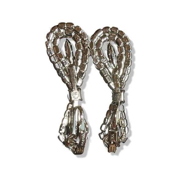 WEISS TEARDROP VINTAGE Clip on earrings - Picture 3 of 8